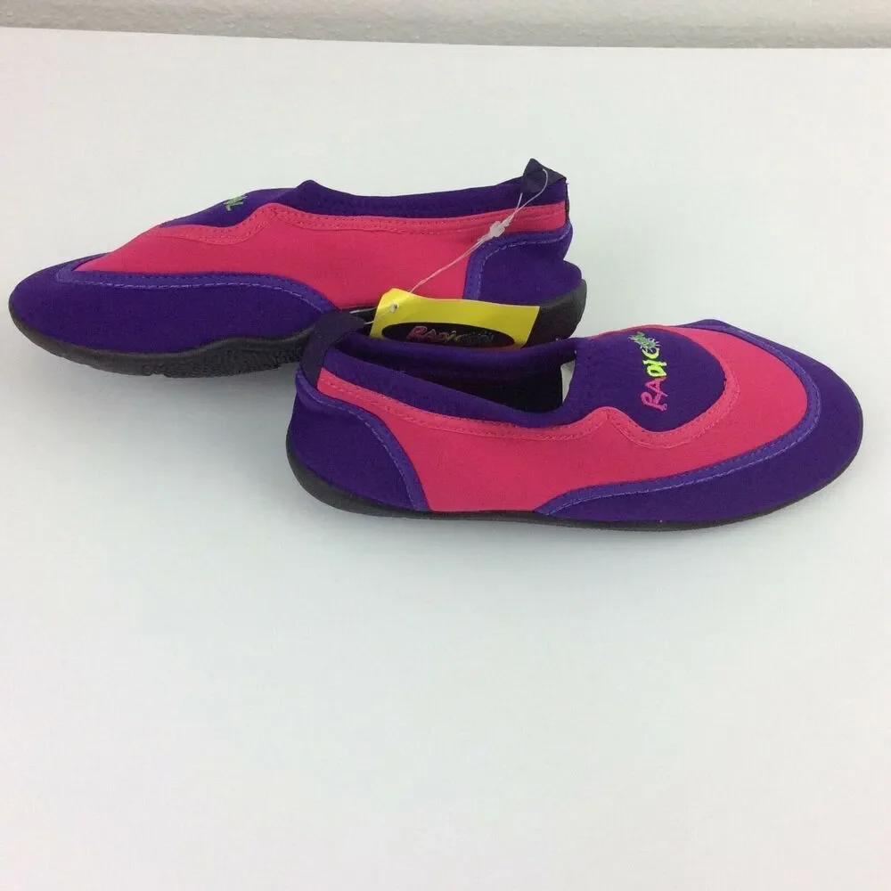 Kids Radicool Water Shoes Size 2 Aqua SocksPurple Pink